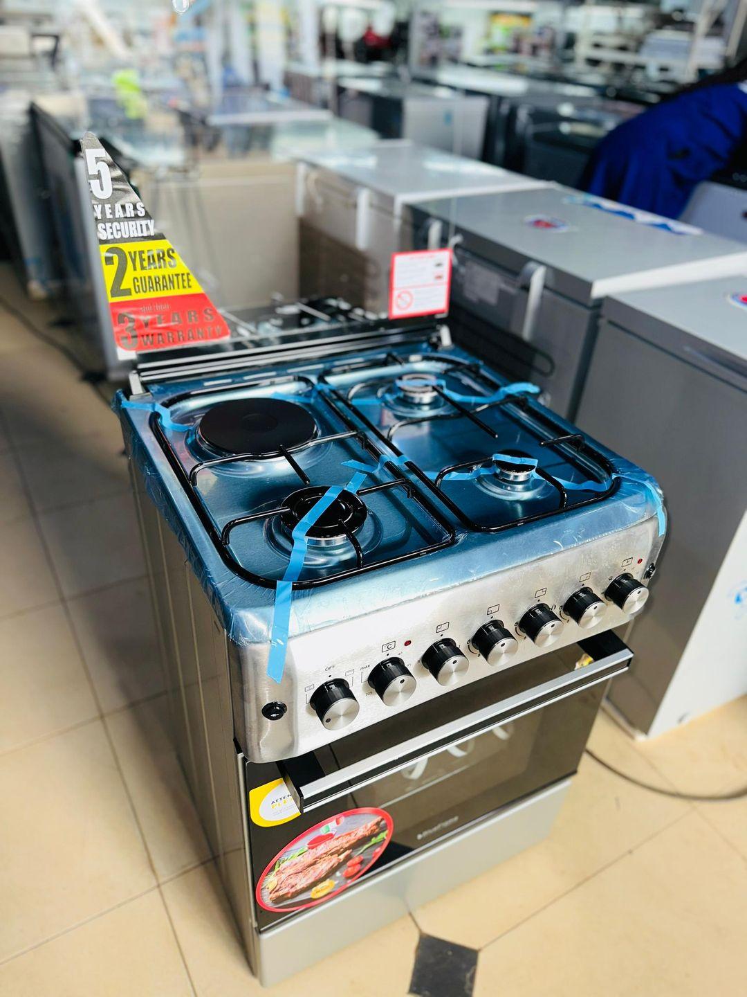 BlueFlame 3-Gas + 1-Electric Cooker S6031EFRP – Upgrade Your Cooking Experience - LIFE STORES UGANDA