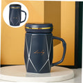 Ceramic Drinking Mug – Lightweight Tea Cup, Ergonomic Handle, Easy-Clean Non-Stain Glaze, 12oz Capacity, Ideal for Coffee, Tea & Milk Tea