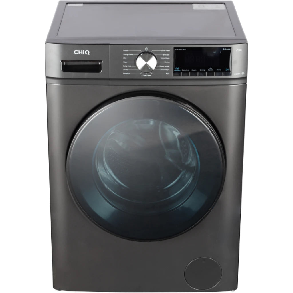 CHiQ 8kg/5kg Washer & Dryer Front Loader – Ozone Clean Generator, 16 Wash Programs & 1400 RPM Fully Automatic