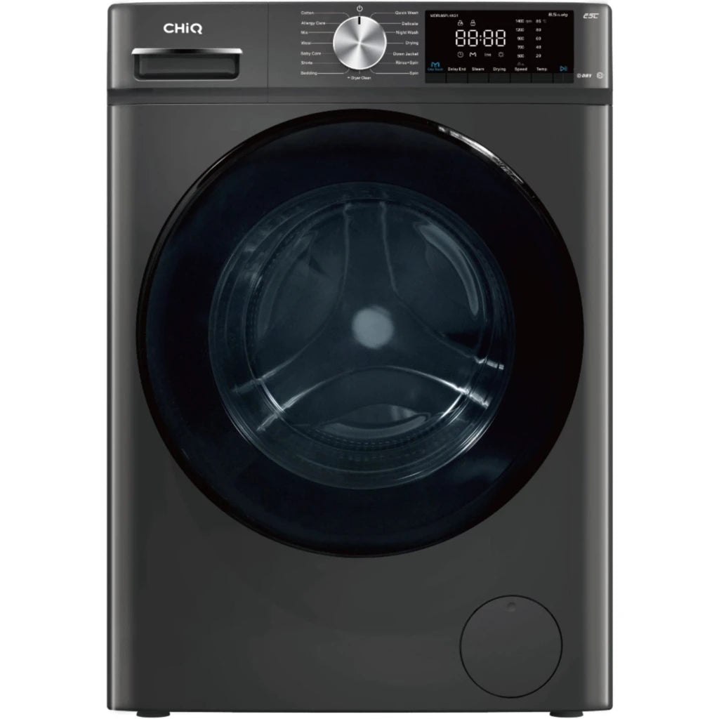 CHiQ 8kg/5kg Washer & Dryer Front Loader – Ozone Clean Generator, 16 Wash Programs & 1400 RPM Fully Automatic