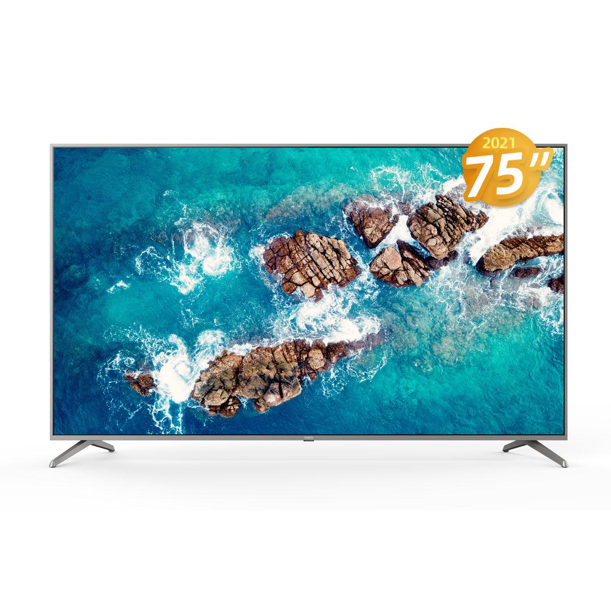 ChiQ 75” SMART 4K UHD Android TV – U75F8TG (5-Year Warranty): Ultimate Entertainment at Your Fingertips - LIFE STORES UGANDA