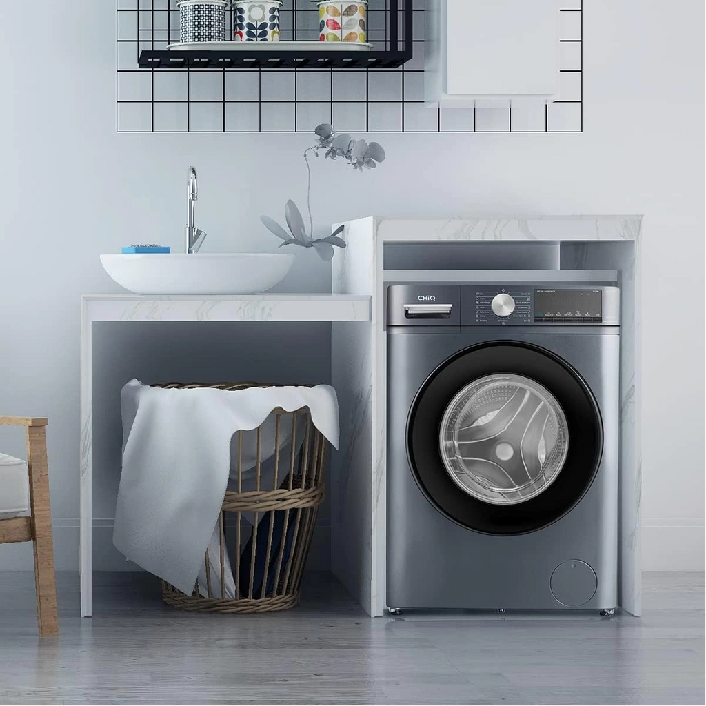 CHiQ 10kg Front Load Washing Machine – AI One-Touch, 1400 RPM Inverter Motor, 15 Programs & Counter Depth Design