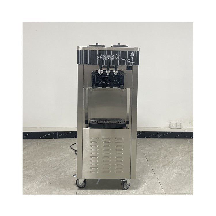 Commercial Ice Cream Machine –  2200W Soft Serve Maker | 3 Nozzles, 12L Capacity | Stainless Steel & Fully Automatic