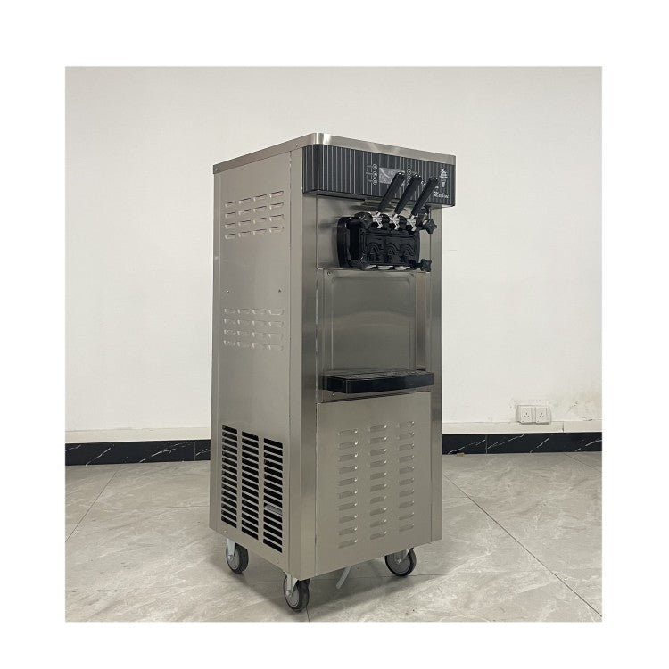 Commercial Ice Cream Machine –  2200W Soft Serve Maker | 3 Nozzles, 12L Capacity | Stainless Steel & Fully Automatic