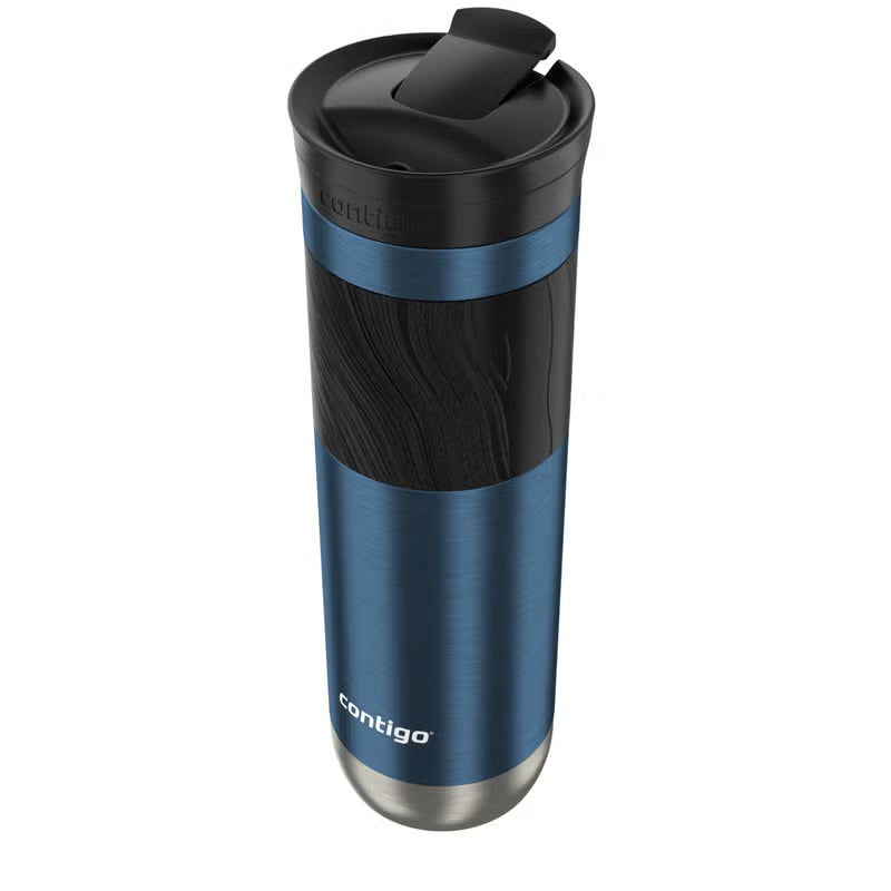 Contigo SnapSeal Insulated Travel Mug | 20oz Leak-Proof Stainless Steel Mug (Sake/Blue Corn)