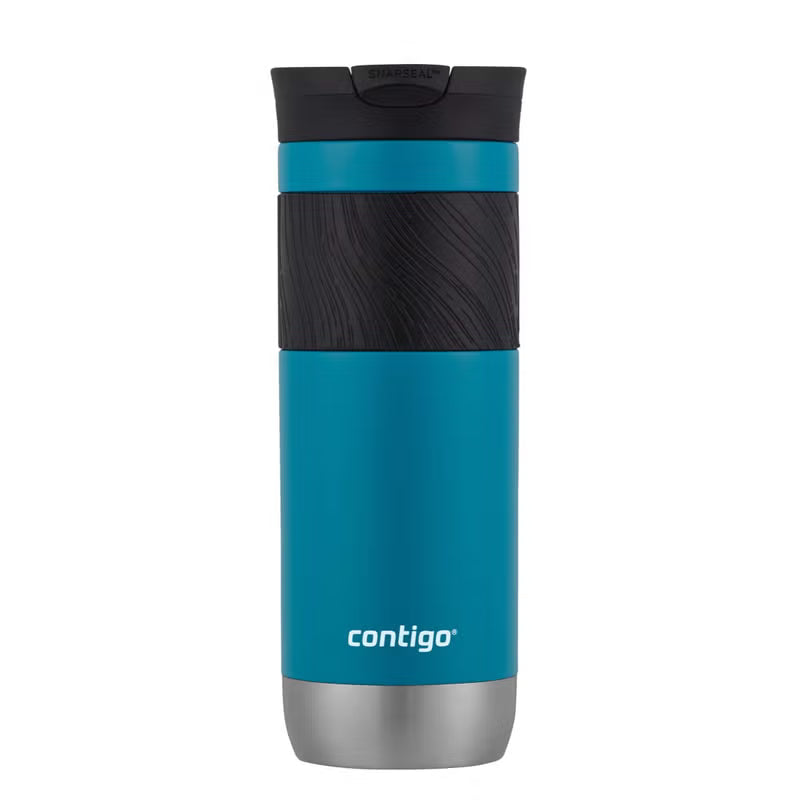 Contigo SnapSeal Insulated Travel Mug | 20oz Leak-Proof Stainless Steel Mug (Sake/Blue Corn)
