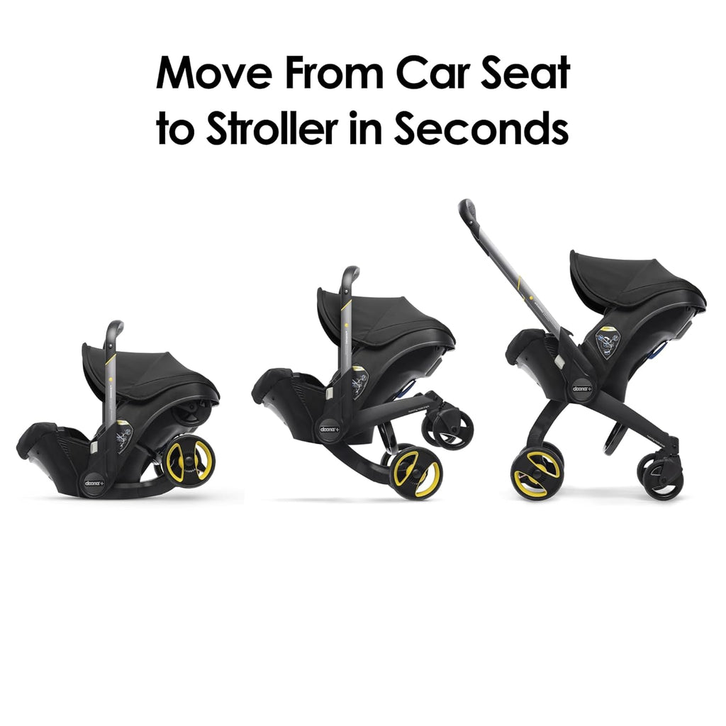 Next Gen, Car Seat & Stroller Nitro Black - All-in-One Infant Travel System | Car Seat to Stroller in Seconds | 4-35 lbs, FAA & TUV Approved
