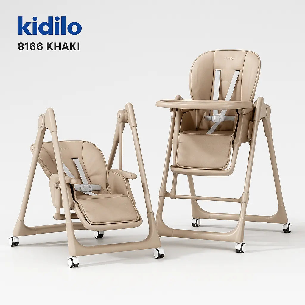 Custom Adjustable 5-in-1 Baby High Chair | Portable Kids Feeding Dining Chair | High Quality Convertible Highchair for Babies & Toddlers