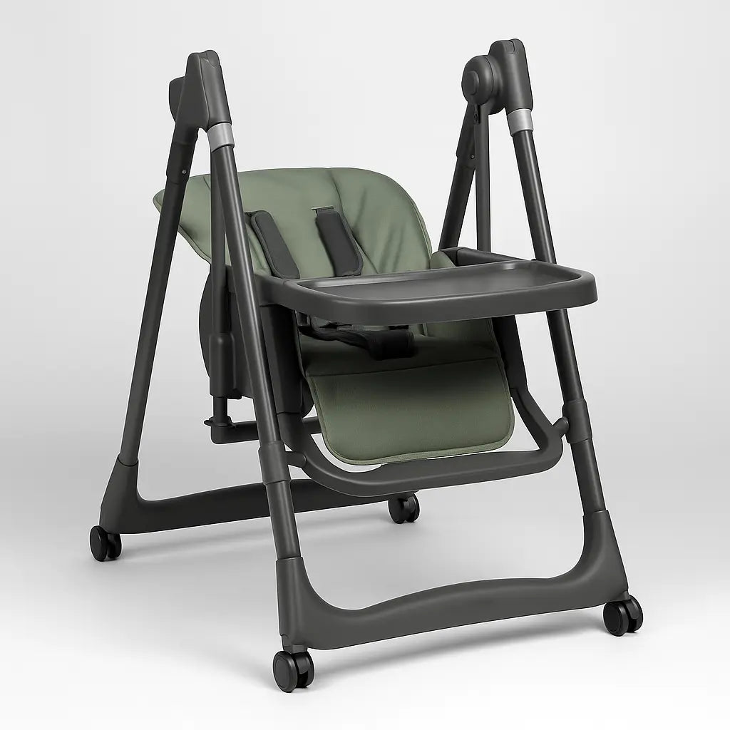 Custom Adjustable 5-in-1 Baby High Chair | Portable Kids Feeding Dining Chair | High Quality Convertible Highchair for Babies & Toddlers