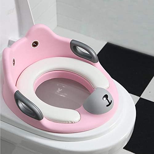 Toddler Toilet Seat for Potty Training | Universal Fit with Splash Guard & Removable Cushion | Ergonomic Non-Slip Design for Kids 1-7 Years