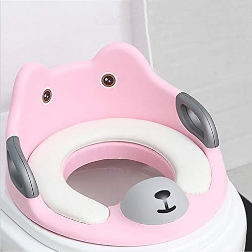 Toddler Toilet Seat for Potty Training | Universal Fit with Splash Guard & Removable Cushion | Ergonomic Non-Slip Design for Kids 1-7 Years