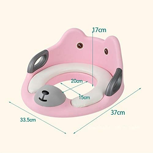 Toddler Toilet Seat for Potty Training | Universal Fit with Splash Guard & Removable Cushion | Ergonomic Non-Slip Design for Kids 1-7 Years