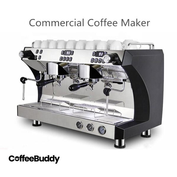 Commercial Espresso Machine – Gemilai CRM3120C Two-Group Coffee Maker with Triple Boiler