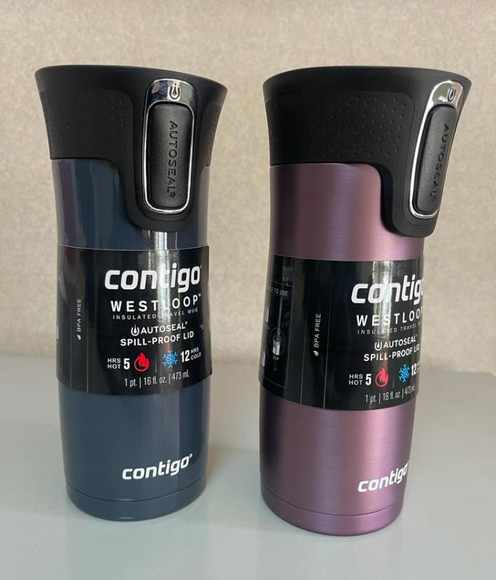 Contigo AUTOSEAL® West Loop 2.0 Stainless Steel Travel Mug - 473ml (16 oz) Leak-Proof Insulated Tumbler in Plum