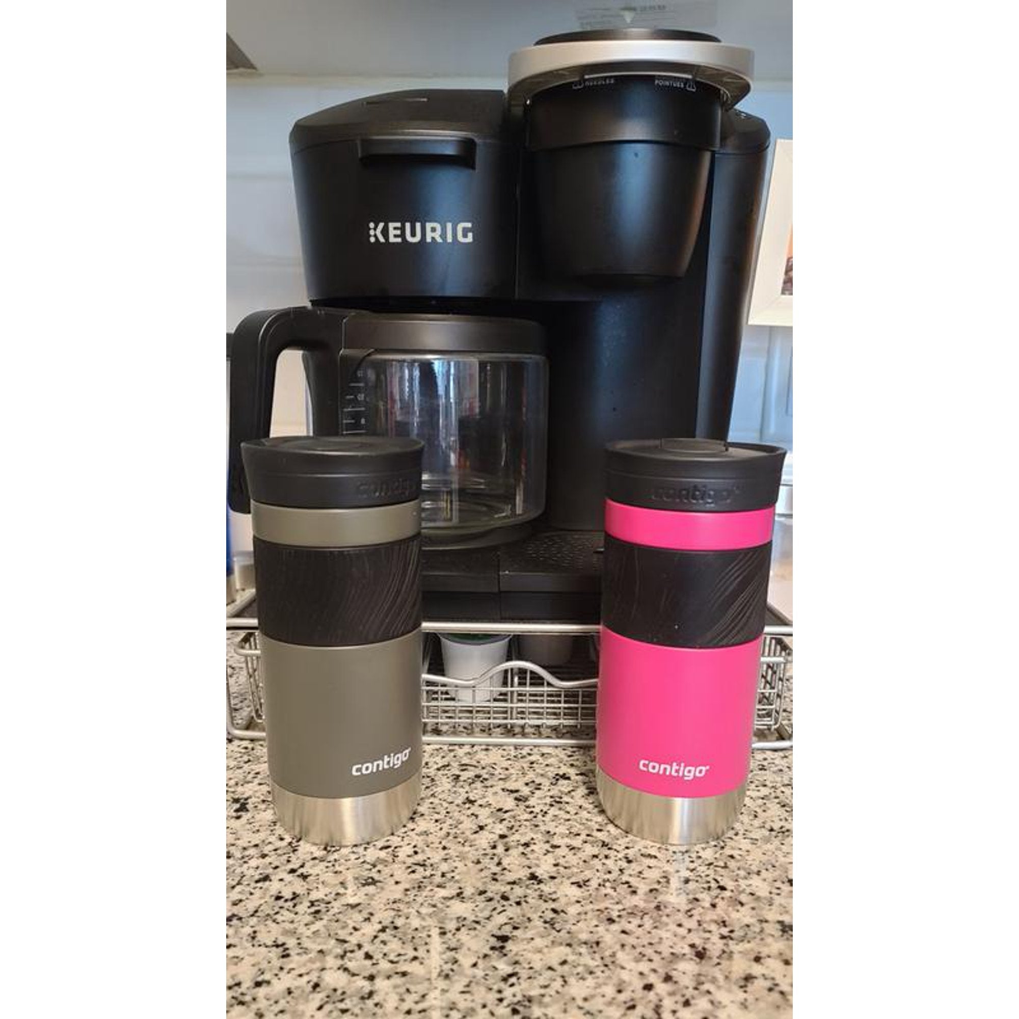 Contigo SnapSeal Byron Vacuum-Insulated Stainless Steel Travel Mug - 16 oz (473 ml) Leak-Proof Thermal Mug
