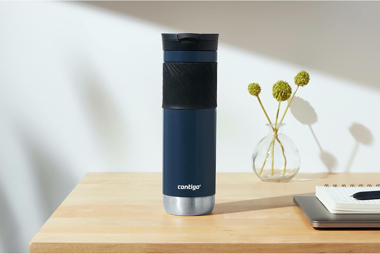 Contigo Byron Travel Mug 4-Pack | 24oz Leak-Proof Insulated Stainless Steel Mugs