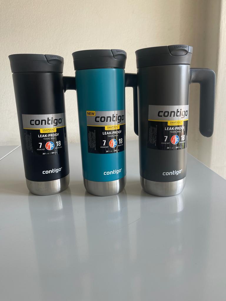 Contigo SnapSeal Superior 2.0 Insulated Travel Mug with Handle - 591ml (20 oz) Leak-Proof Stainless Steel Mug