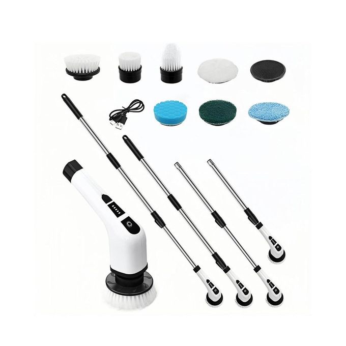 Cordless 7-in-1 Spin Scrubber Brush – Electric Cleaning for Bathroom & Floor