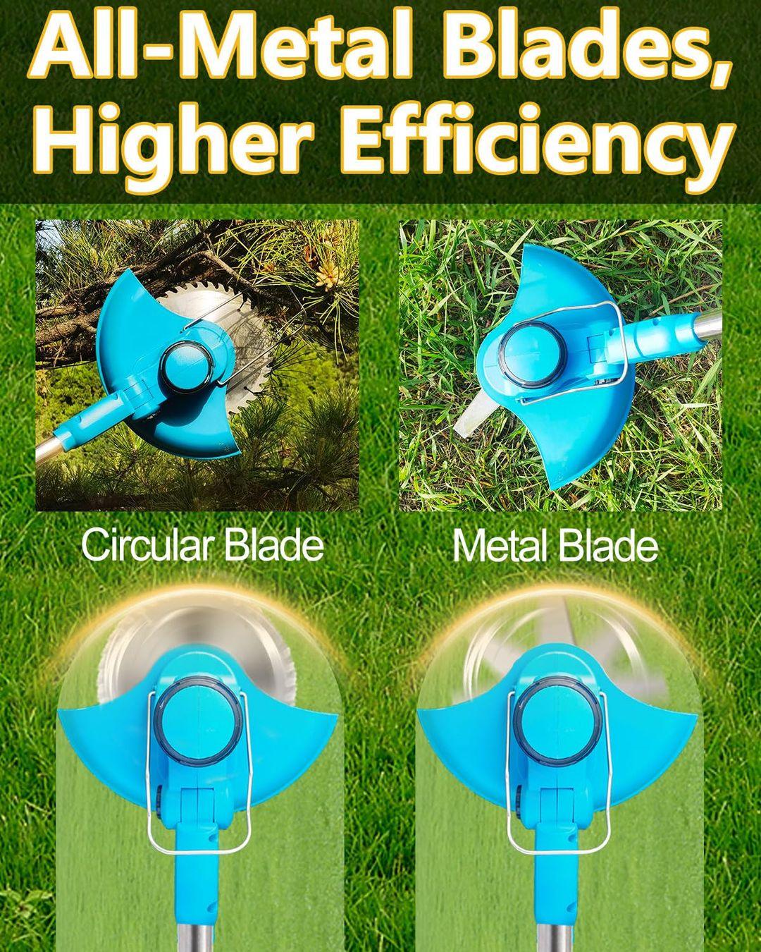 FAMICCI Cordless Electric Weed Wacker – Powerful Brushless Motor & Long-Lasting Battery - LIFE STORES UGANDA