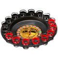 Crystals Casino Party Spin & Shot Roulette Wheel Drinking Game Set for Adults 18+ | Includes 16 Shot Glasses, 2 Balls & Wheel | Russian Roulette Style Party Game for Groups