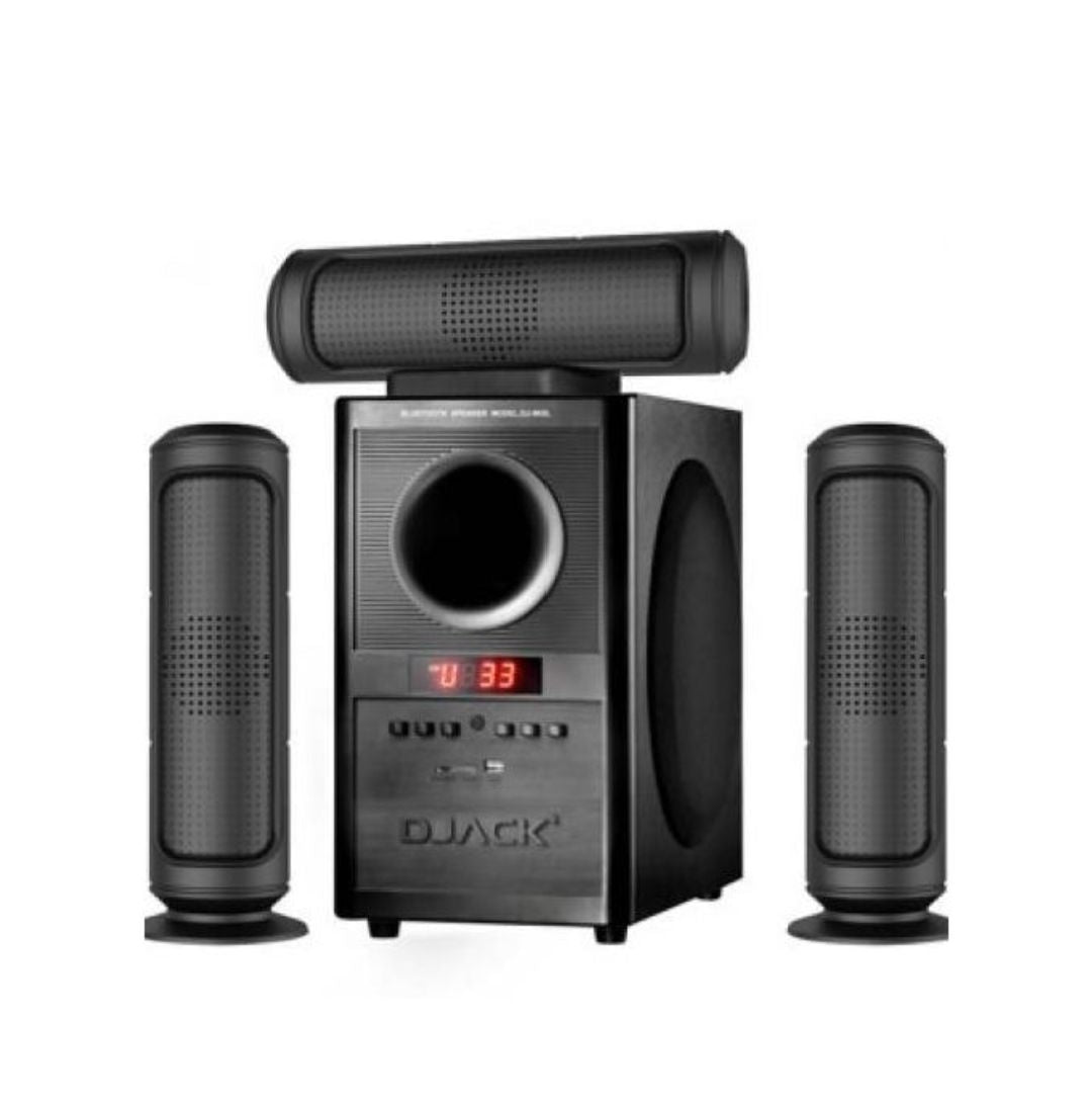 D-JACK 903L Bluetooth Home Theatre System – 3.1 X-Bass, FM/USB/SD/DVD/MP3, Multi-Device Support, Black
