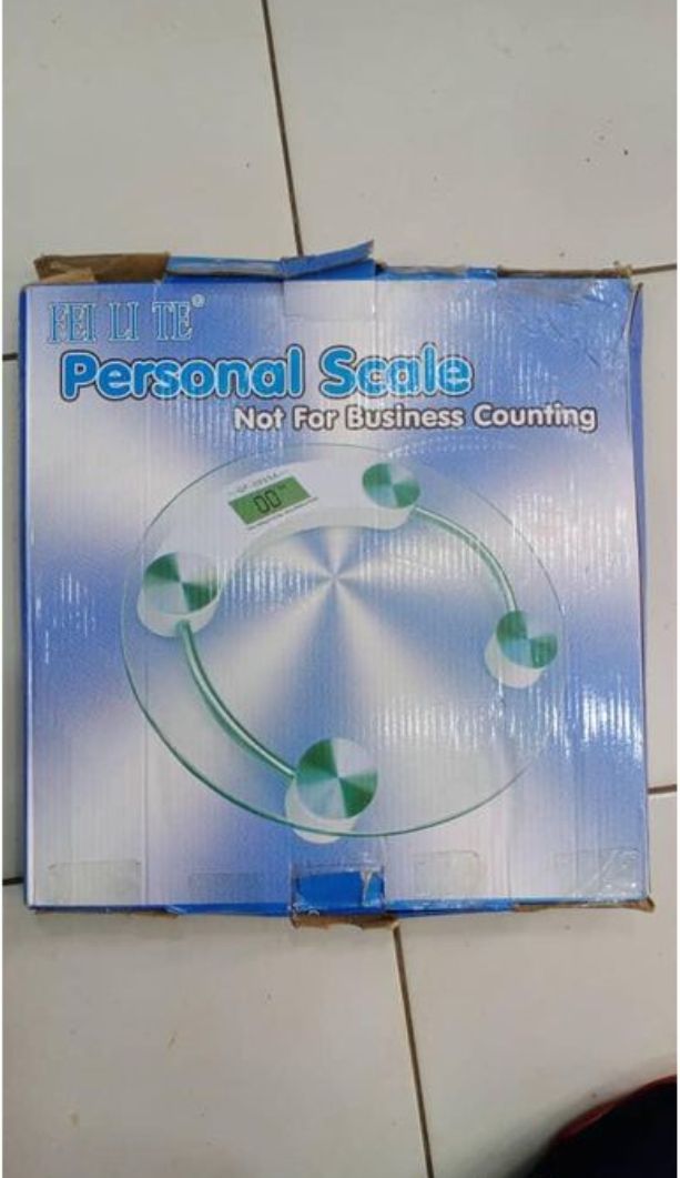 Round Glass Electronic Body Scale – 6mm Tempered Glass, High Precision Sensor, LCD Display, 180kg Capacity
