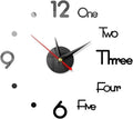DIY 3D Wall Clock – Frameless Modern Acrylic Mirror Clock