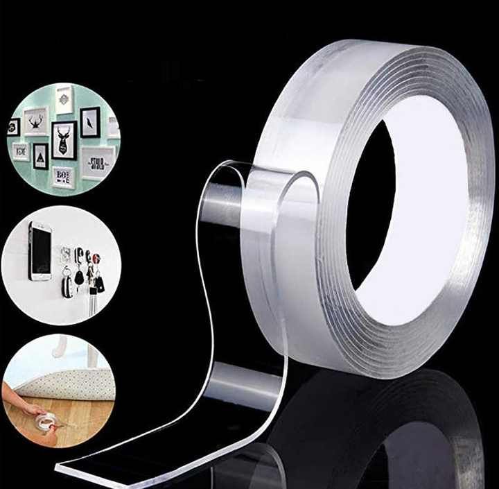 Double Sided Nano Tape – Strong Viscosity, Removable, Waterproof, Washable, Transparent Gel Adhesive
