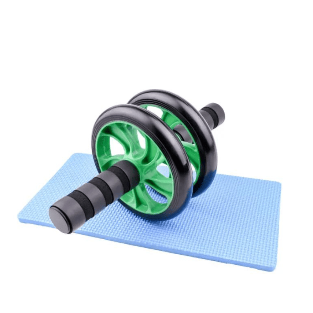 Double Wheels ABS Toner – Ab Roller with Dual Wheels, Ergonomic Grip, Core Strengthening, Home Gym Equipment