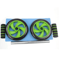 Double Wheels ABS Toner – Ab Roller with Dual Wheels, Ergonomic Grip, Core Strengthening, Home Gym Equipment