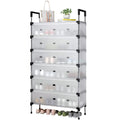 7-Layer Dust Proof Shoe Rack with Cover | Fabric Storage Organizer