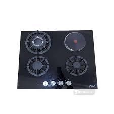 Digiwave Glass Body 3 Gas + 1 Electric Hot Plate Hob – Model DWHOB2001