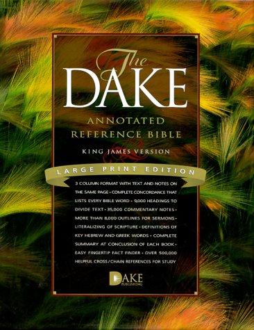 Dake Annotated Reference Bible KJV Large Print | Finis Jennings Dake Study Bible | 35,000 Commentary Notes & 500,000 Cross References | Black Bonded Leather