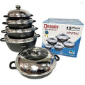 Dessini 10-Piece Nonstick Cooking Set – Premium Die-Cast Aluminum Cookware Made in Italy - LIFE STORES UGANDA