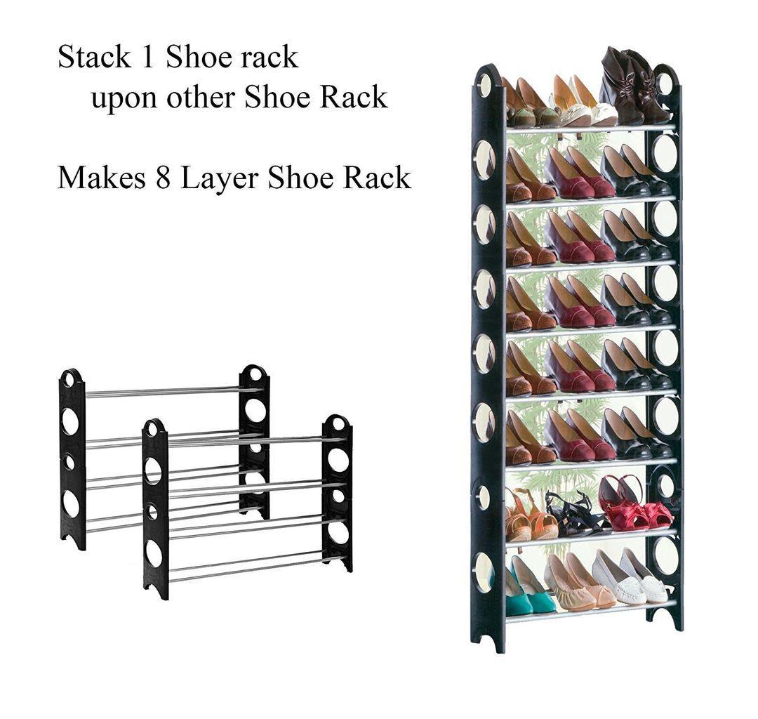 Detachable Free-Standing 10-Tier Shoe Rack | Space-Saving Storage for 30 Pairs - LIFE STORES UGANDA
