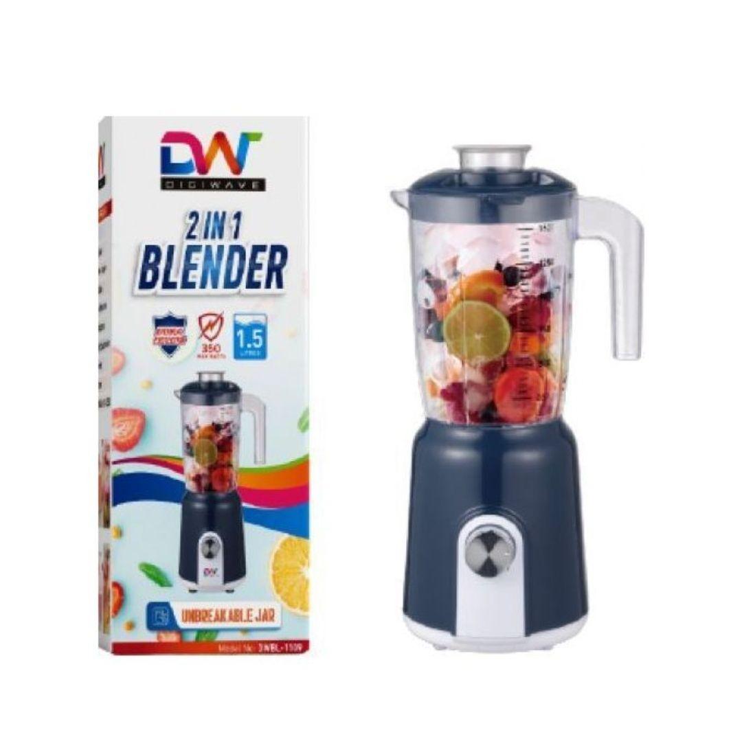 Digiwave 2-in-1 Unbreakable Jar Blender – 1.5L DW-BL-1109 - LIFE STORES UGANDA