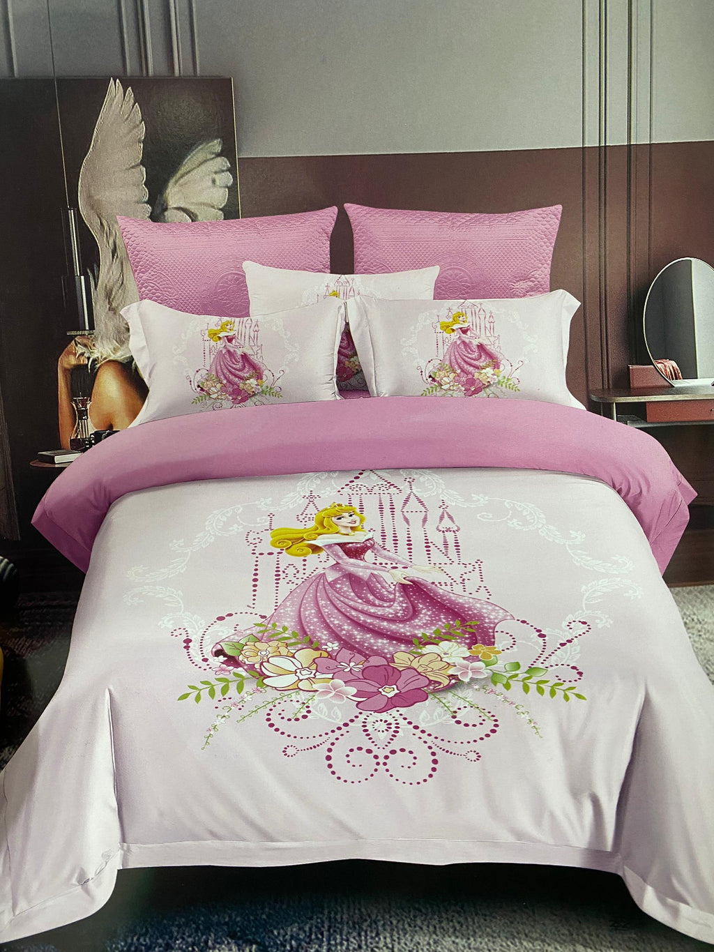 Disney Tangled Rapunzel Duvet 3 PCS Set | Princess Themed Kids Bedding Collection