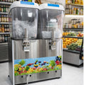 Pixel 18L Double Juice Dispenser – 2 Taps Beverage Machine, Commercial Cold Drink Dispenser