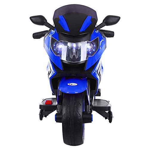 Electric Motorcycle for Kids | 12V Dual Drive Ride-On Toy with LED Lights & Music | Ages 2-8 Years, 60kg Max Load