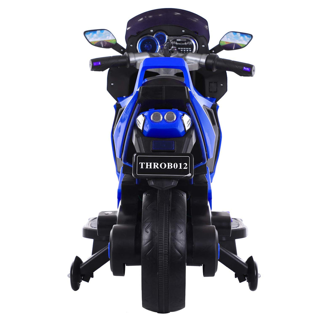 Electric Motorcycle for Kids | 12V Dual Drive Ride-On Toy with LED Lights & Music | Ages 2-8 Years, 60kg Max Load
