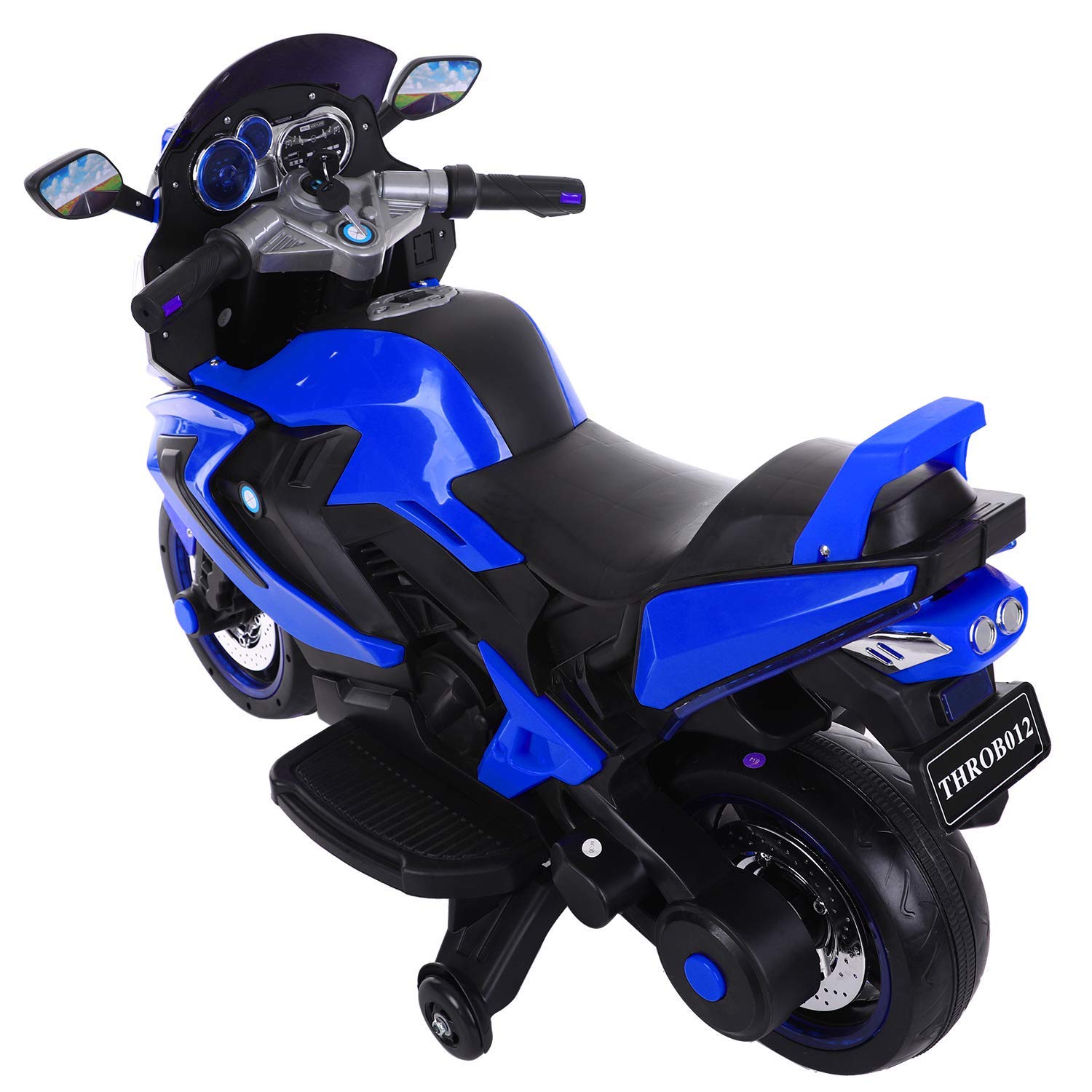 Electric Motorcycle for Kids | 12V Dual Drive Ride-On Toy with LED Lights & Music | Ages 2-8 Years, 60kg Max Load