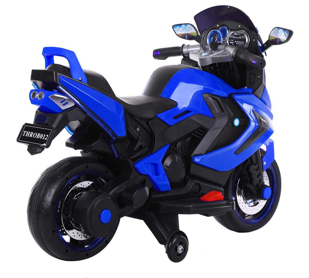 Electric Motorcycle for Kids | 12V Dual Drive Ride-On Toy with LED Lights & Music | Ages 2-8 Years, 60kg Max Load