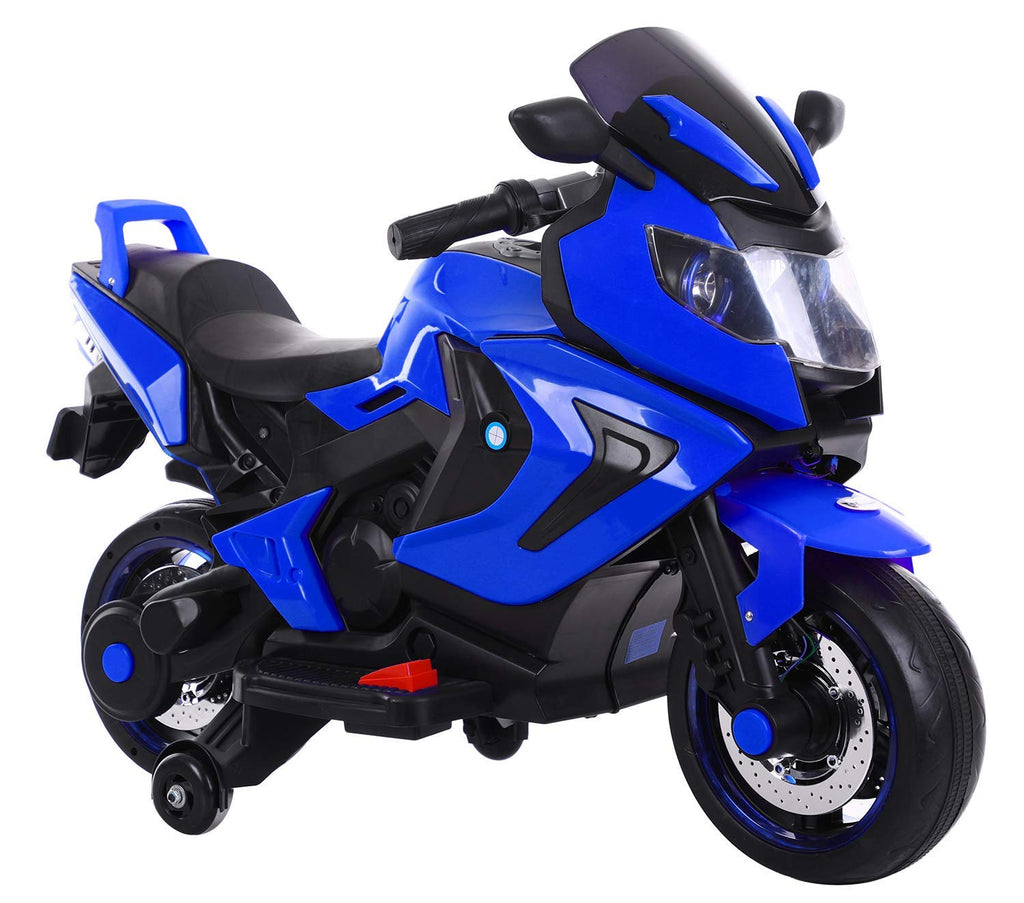 Electric Motorcycle for Kids | 12V Dual Drive Ride-On Toy with LED Lights & Music | Ages 2-8 Years, 60kg Max Load