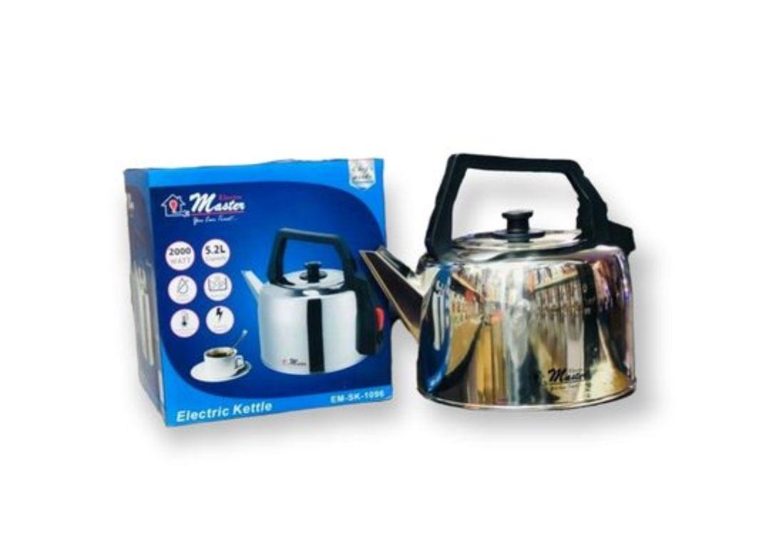 Electro Master 5.2L Electric Kettle | EM-SK-1096 – High-Capacity & Efficient Boiling - LIFE STORES UGANDA