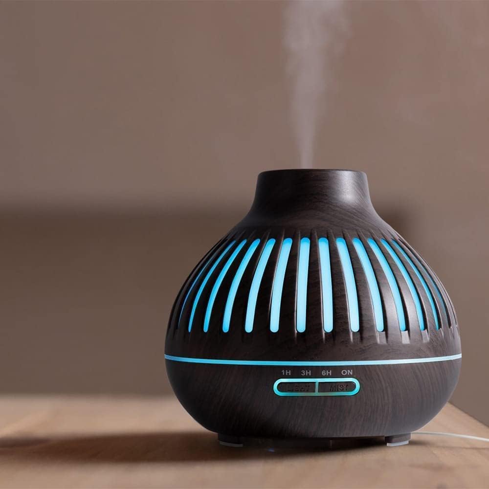 Aromatherapy Essential Oil Diffuser 500ml | Ultrasonic Humidifier with Remote Control | 7 Color LED Lights for Home, Office & Yoga