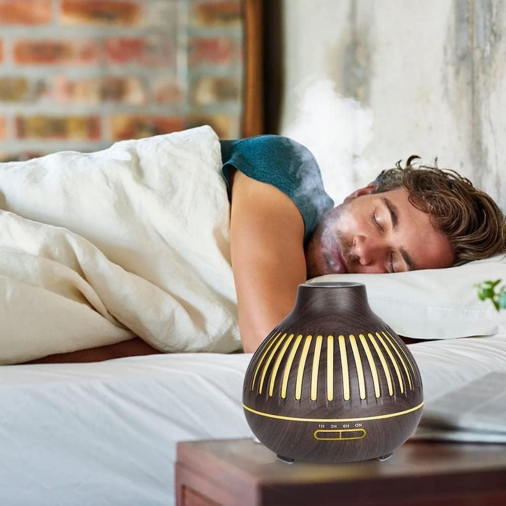 Aromatherapy Essential Oil Diffuser 500ml | Ultrasonic Humidifier with Remote Control | 7 Color LED Lights for Home, Office & Yoga