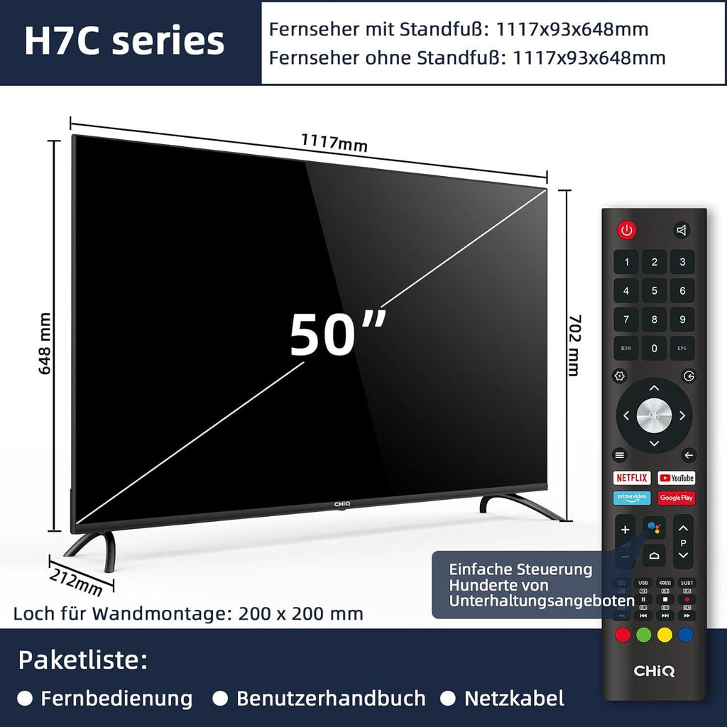 CHIQ 50 Inch 4K UHD Smart TV – Your Ultimate Entertainment Hub - LIFE STORES UGANDA