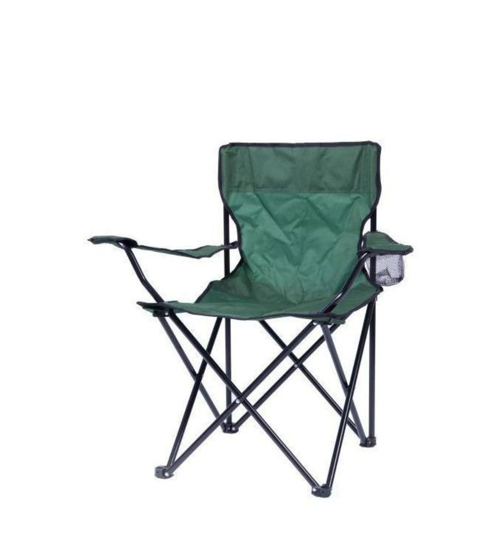 Outdoor Folding Lounge Chair – Portable Beach & Camping Chair with 600D Oxford Fabric, Sponge Cushion, Alloy Frame & Carry Pouch