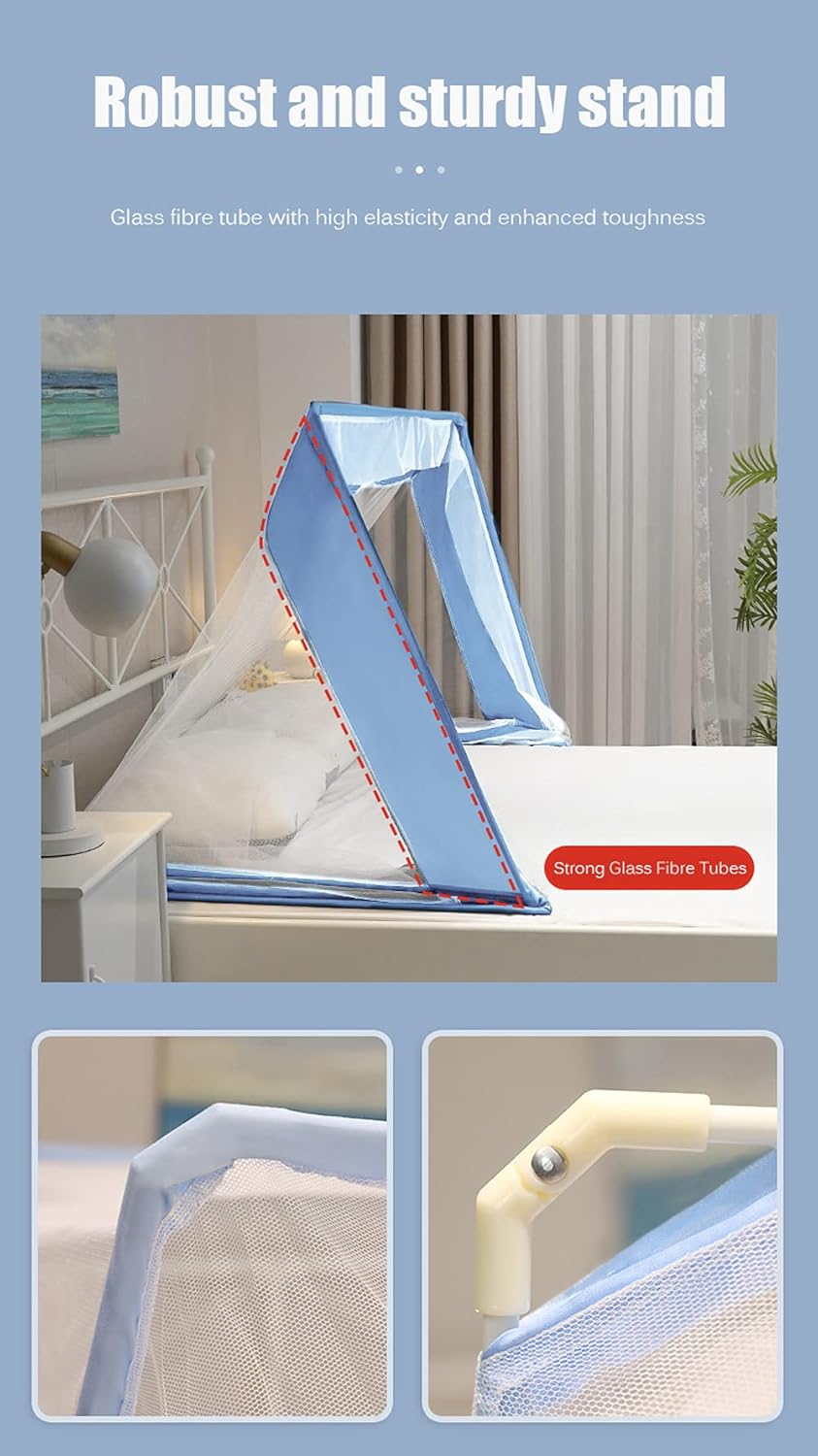 Portable Foldable Mosquito Net Bed Canopy – Pop-Up Bug Protection for Travel, Camping & Home