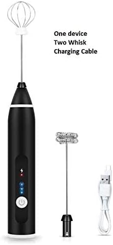 Rechargeable Handheld Milk Frother – USB-Powered with Detachable Whisk